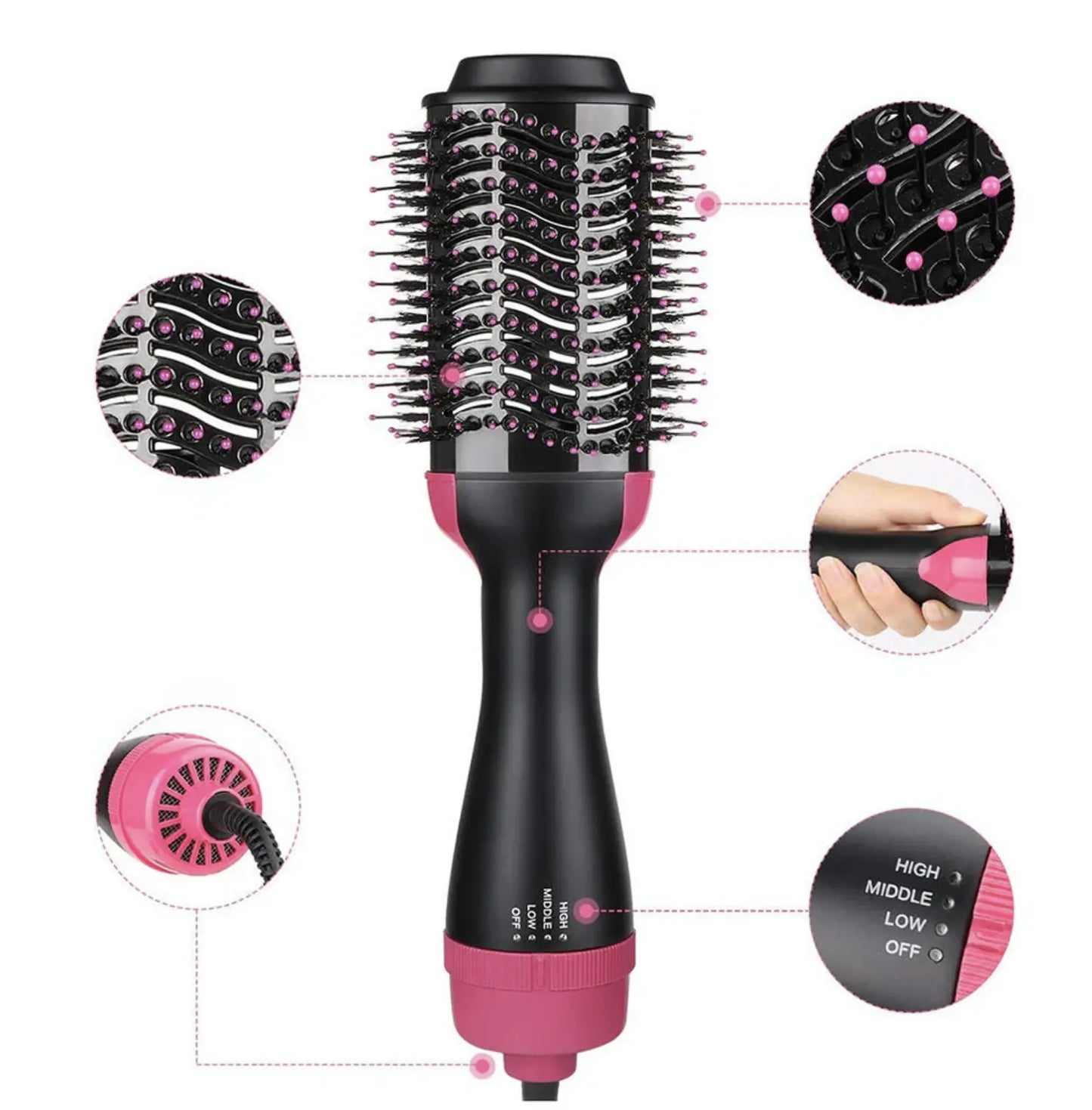 WaveBrush 360 3-in-1 blow dryer brush